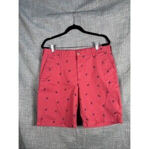 IZOD Performance Advantage Saltwater Golf Shorts 34 Lobsters Crabs Slash Pockets